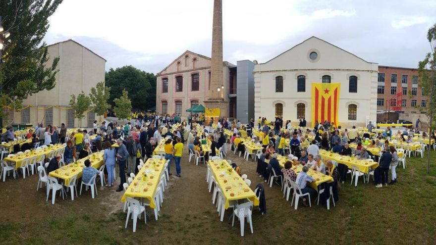 Celebració del Sopar Groc Solidari a Igualada