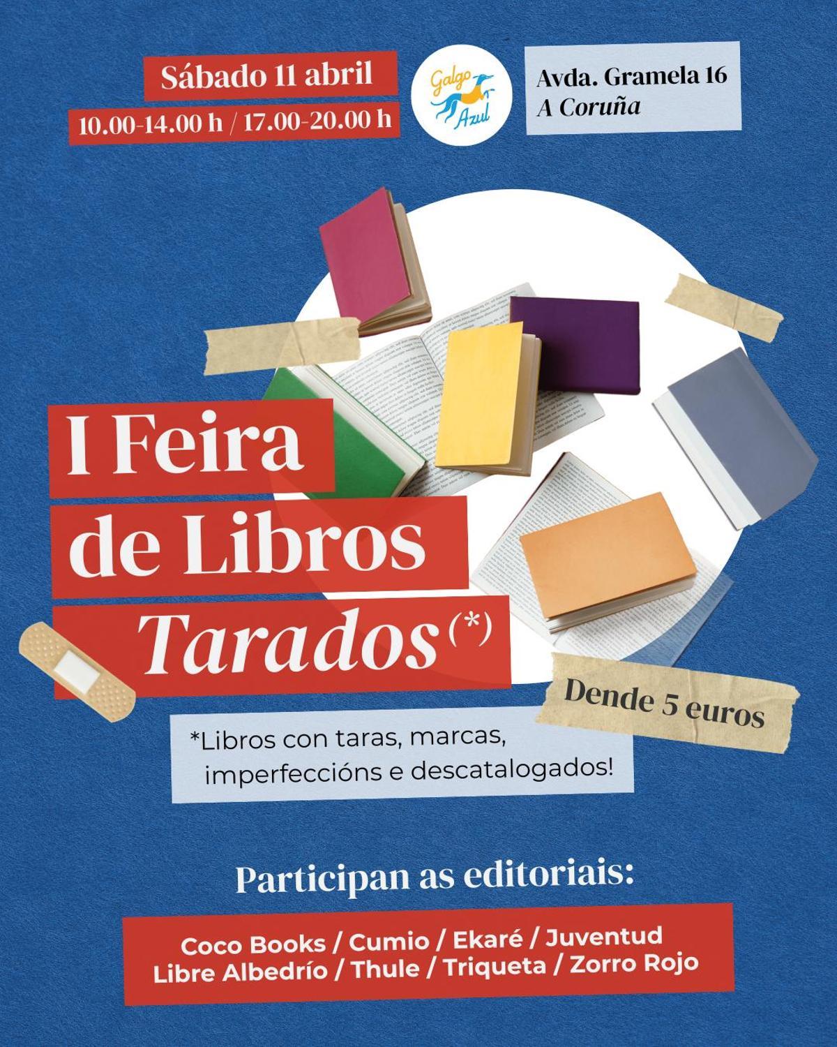 Feira de libros tarados en Galgo Azul