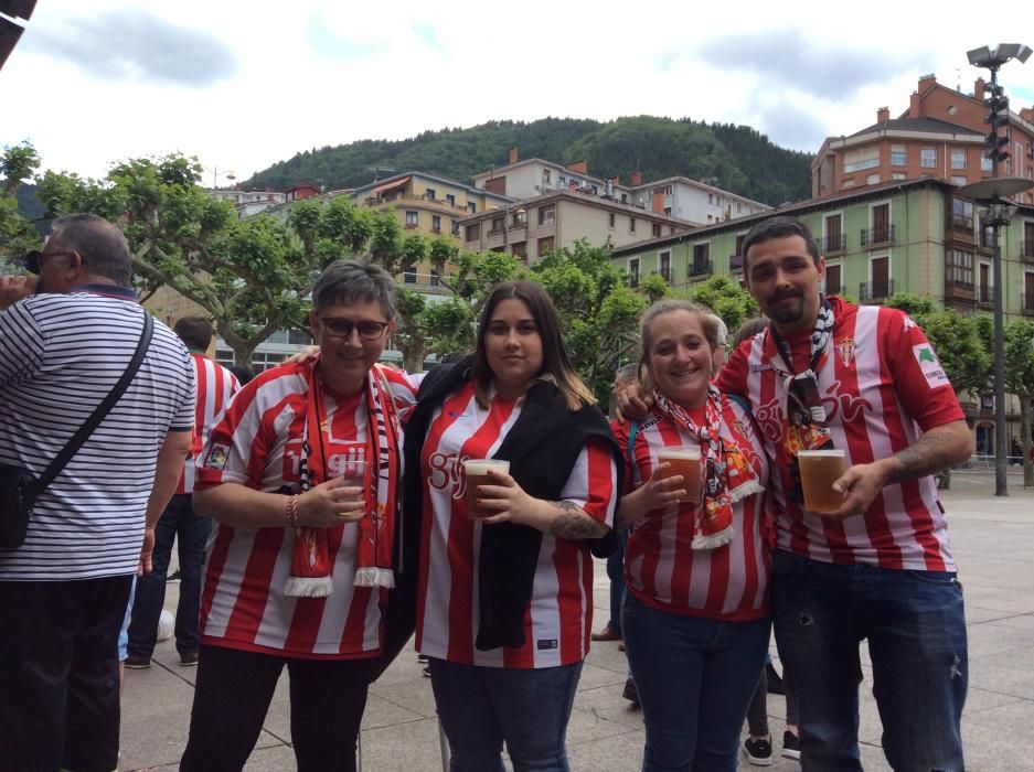 La Mareona ya está en Eibar para apoyar al Sporting