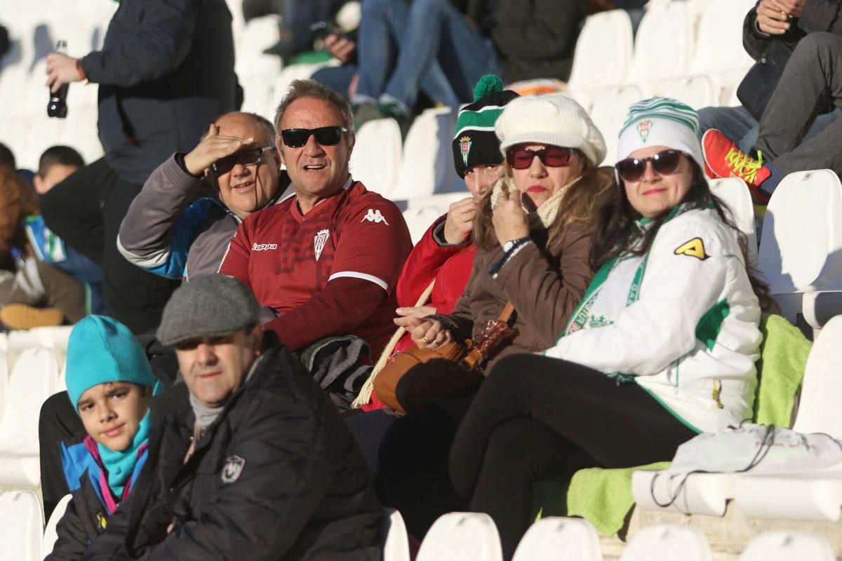 La afición blanquiverde en el Córdoba-Albacete