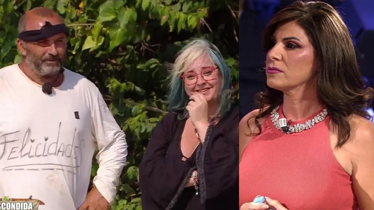 Ginés con su mujer y Yaiza en ’Supervivientes’.