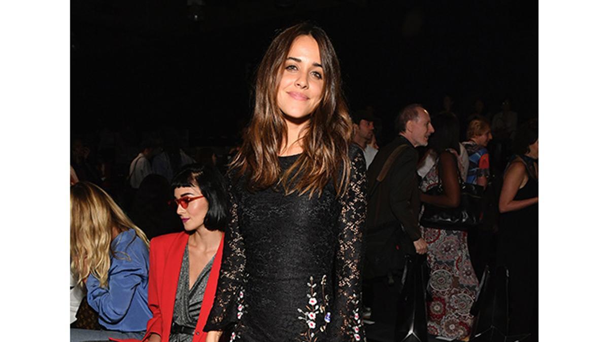 Macarena García con vestido de Desigual en la New York Fashion Week