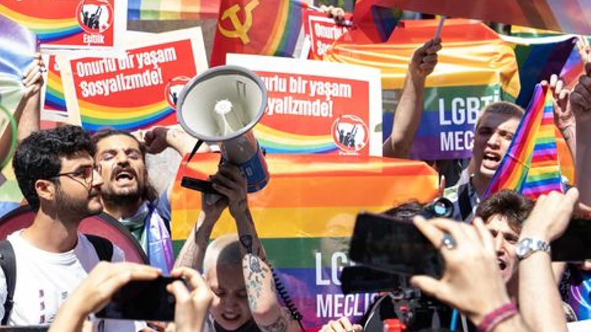 Una manifestación en Estambul la semana pasada.