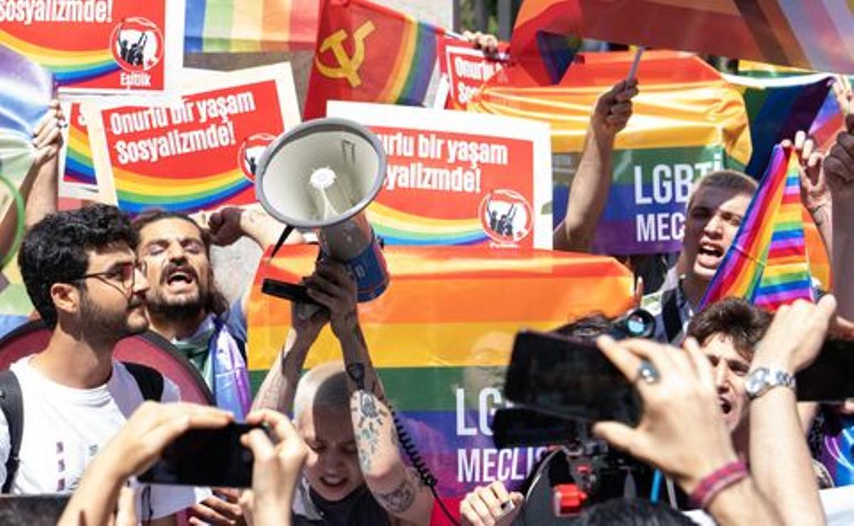 Una manifestación en Estambul la semana pasada.