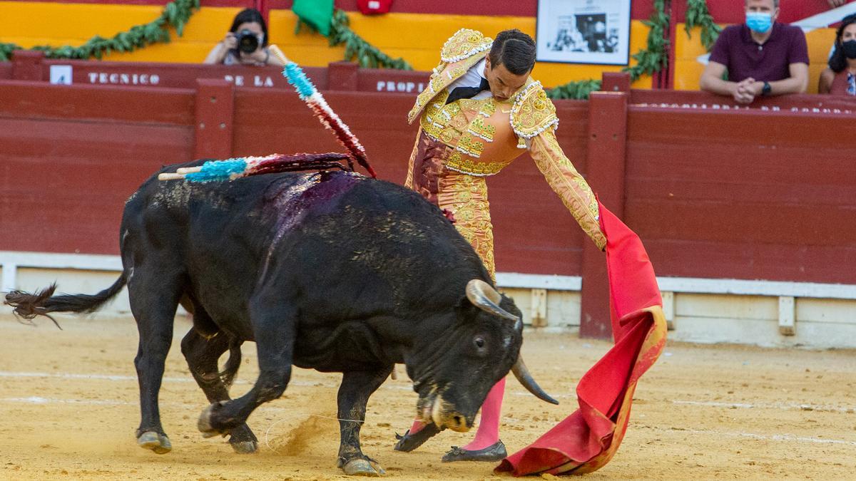 Manzanares durante una corrida en 2021