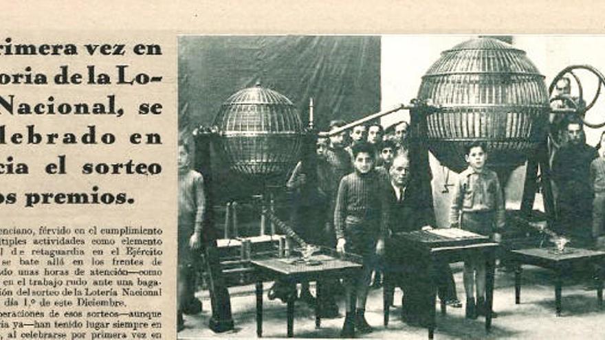 Sorteo en Valencia en 1936, a inicios de la guerra civil.