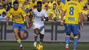 Vinicius, el más peligroso del Madrid en Las Palmas