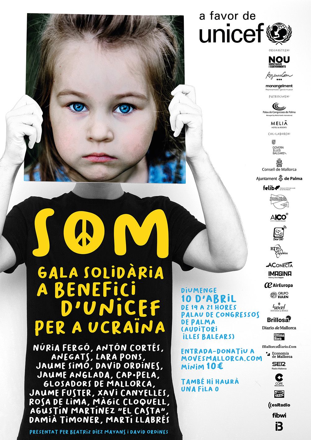 Cartel de la gala solidaria SOM