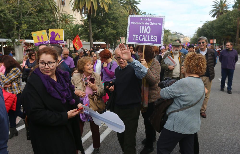 Manifestación contra la violencia de género en Málaga