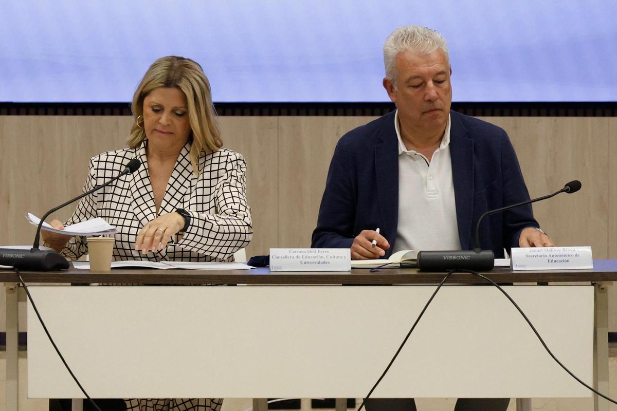 Así ha sido la reunión de los sindicatos con la consellera Carmen Ortí: ha durado 10 minutos después del no rotundo de los sindicatos