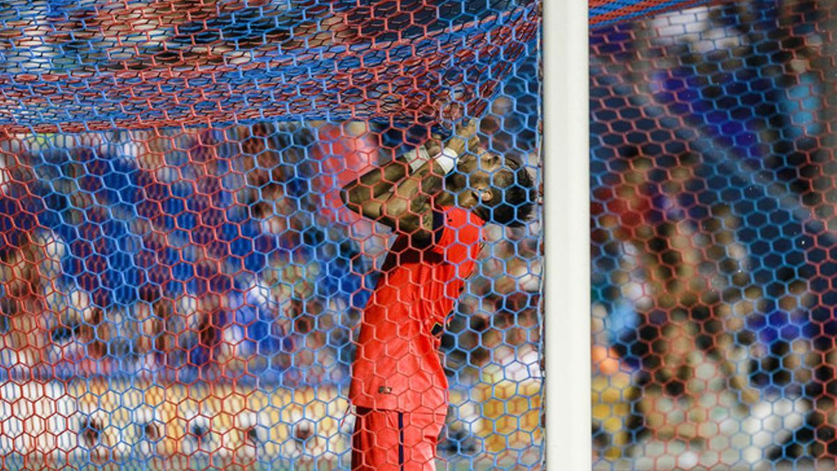 Neymar, durante el partido ante el Levante, ayer.