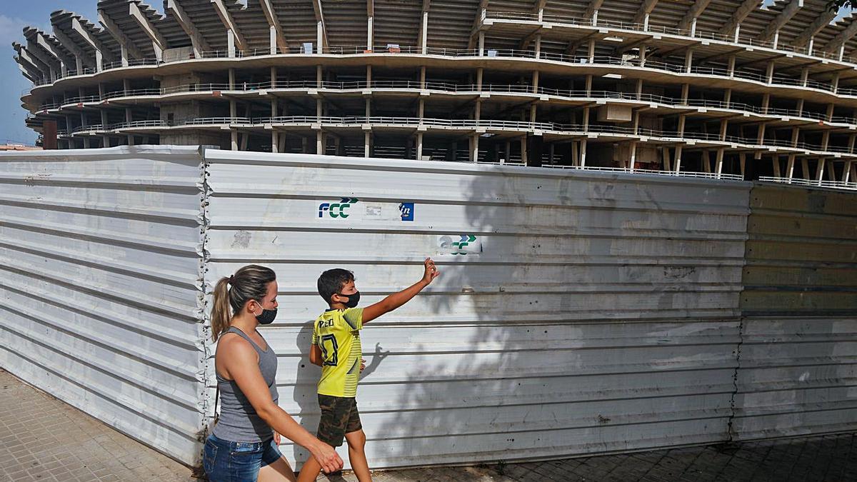 Las obras del nuevo Mestalla están paradas desde febrero de 2009. | M.Á.MONTESINOS