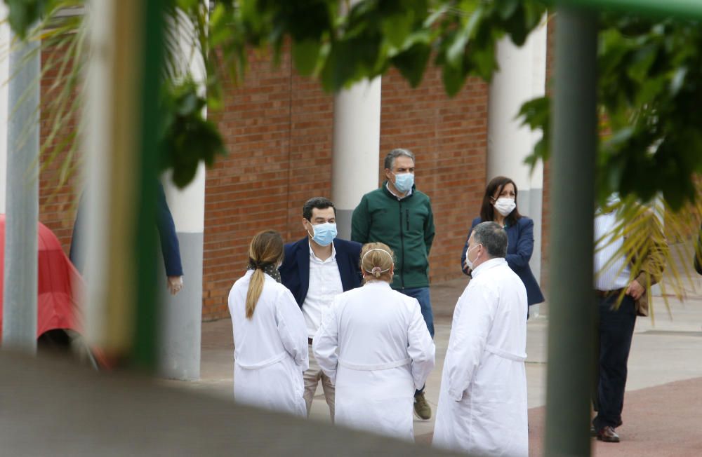 Moreno visita el hospital auxiliar de Carranque