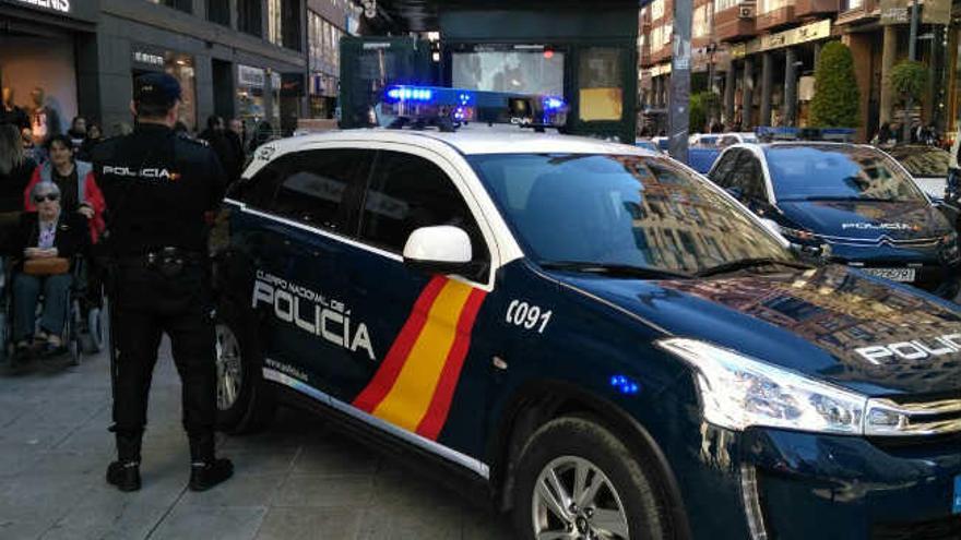 Dispositivo policial en la avenida Maisonnave