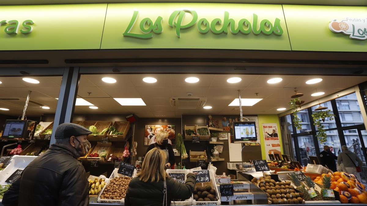 Puesto de frutas y verduras en el Mercado Central