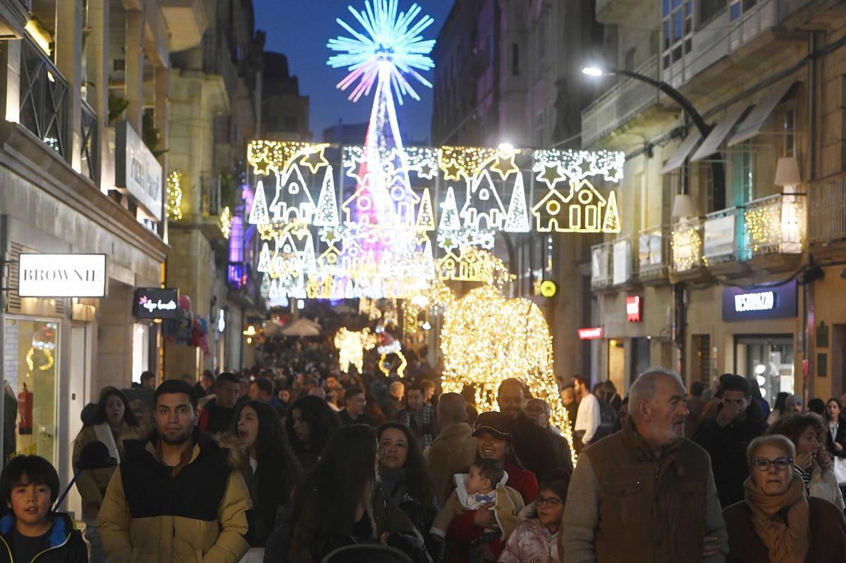 Príncipe, abarrotada durante un fin de semana de la pasada Navidad.