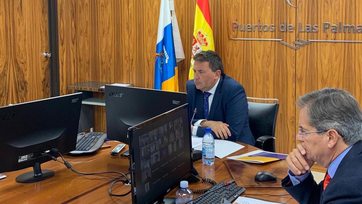 Reunión telemática con empresarios brasileños.