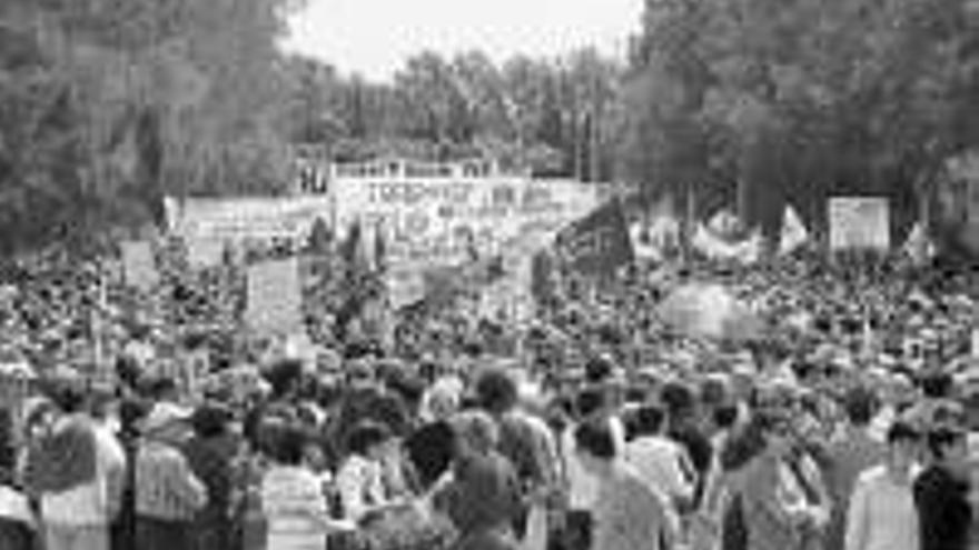 Marcha contra el trasvase del Ebro a Barcelona