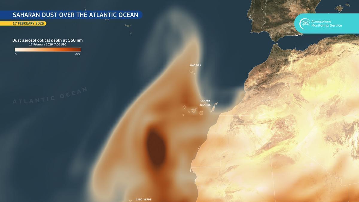Vídeo | La Junta advierte que la intrusión de aire africano de este miércoles podría "afectar puntualmente a la calidad del aire"