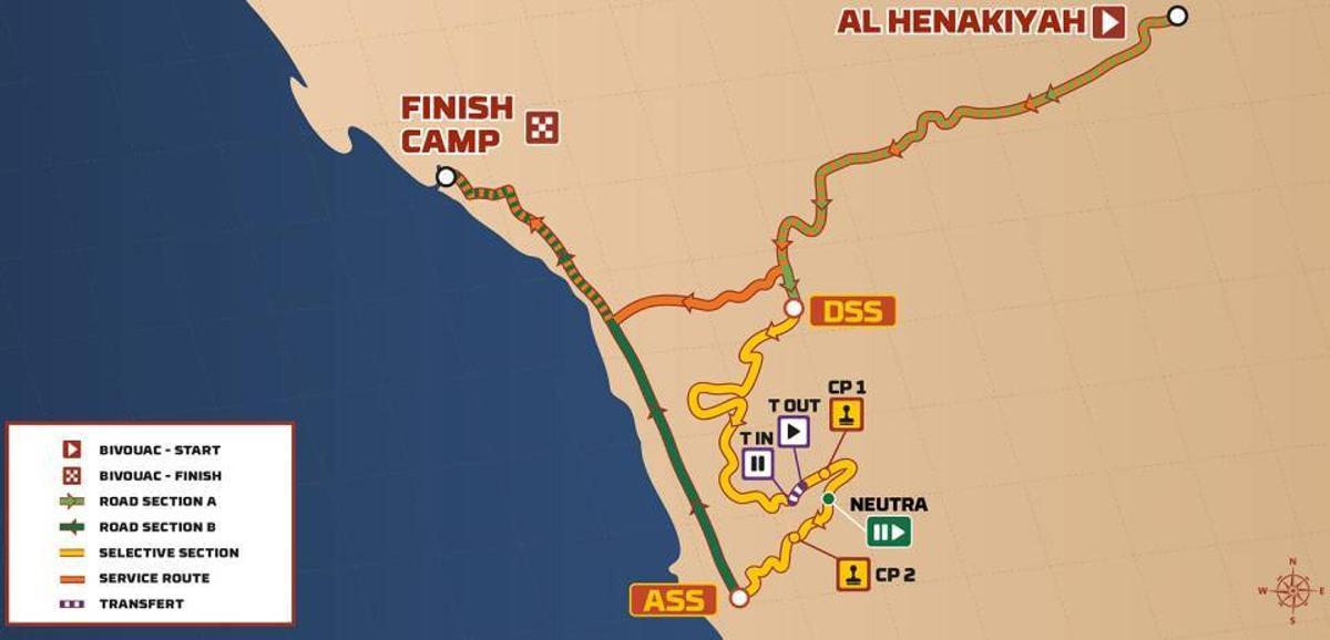 El perfil de la etapa 12 del Dakar 2026