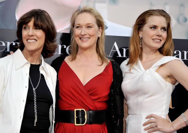 Nora Ephron, Meryl Streep y Amy Adams en el estreno de 'Julie &amp; Julia'