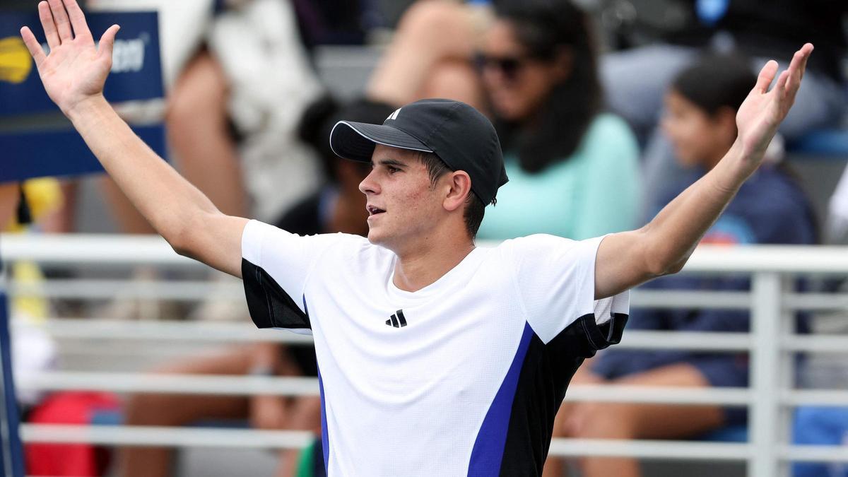 Rafael Jodar celebra su victoria en el US Open junior.