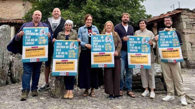 Representantes del BNG en Os Pendellos de Agolada.