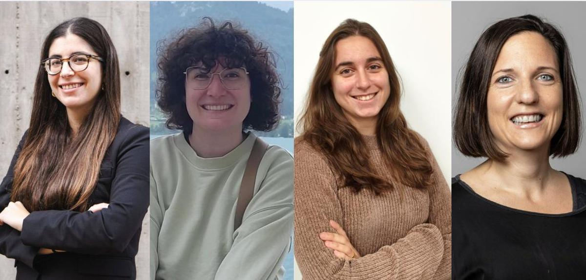 De izquiera a derecha: Gemma Fontané, Alexa Moseguí, Gemma Pascual i Laura Ferrer