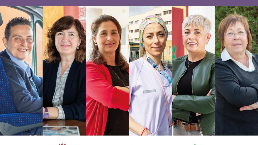 Las seis protagonistas de la campaña &quot;Imprescindibles&quot; con motivo del Día de la Mujer.