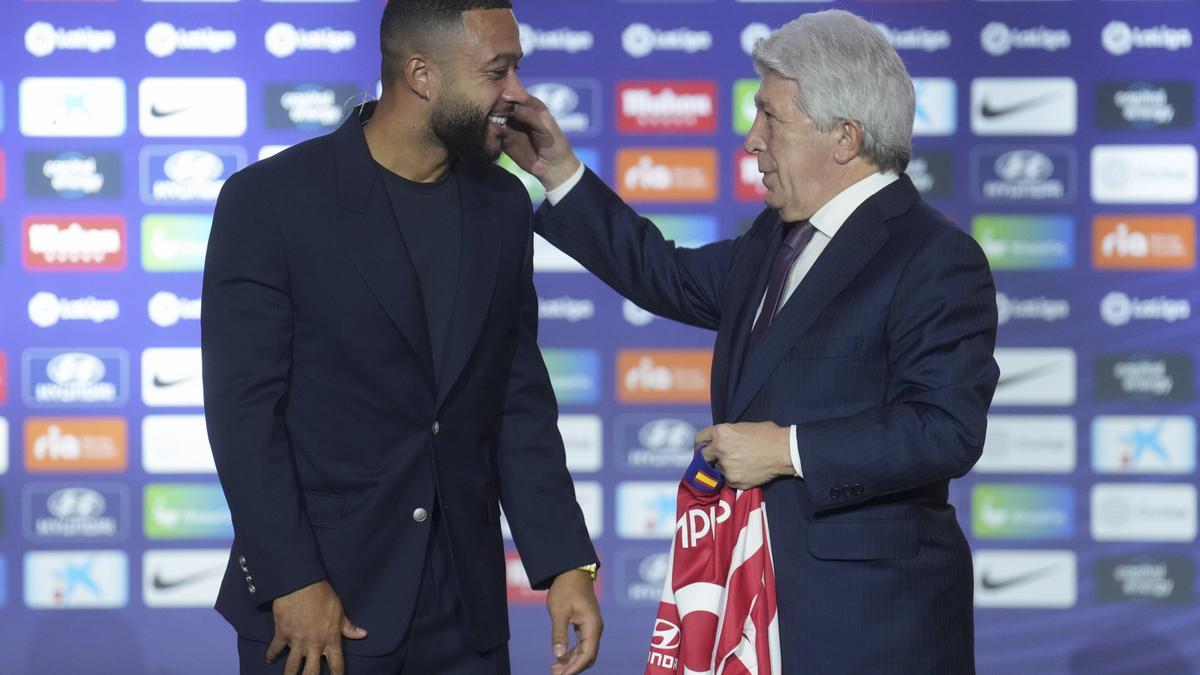 Memphis Depay, en su presentación: "El Atlético es un gran club"