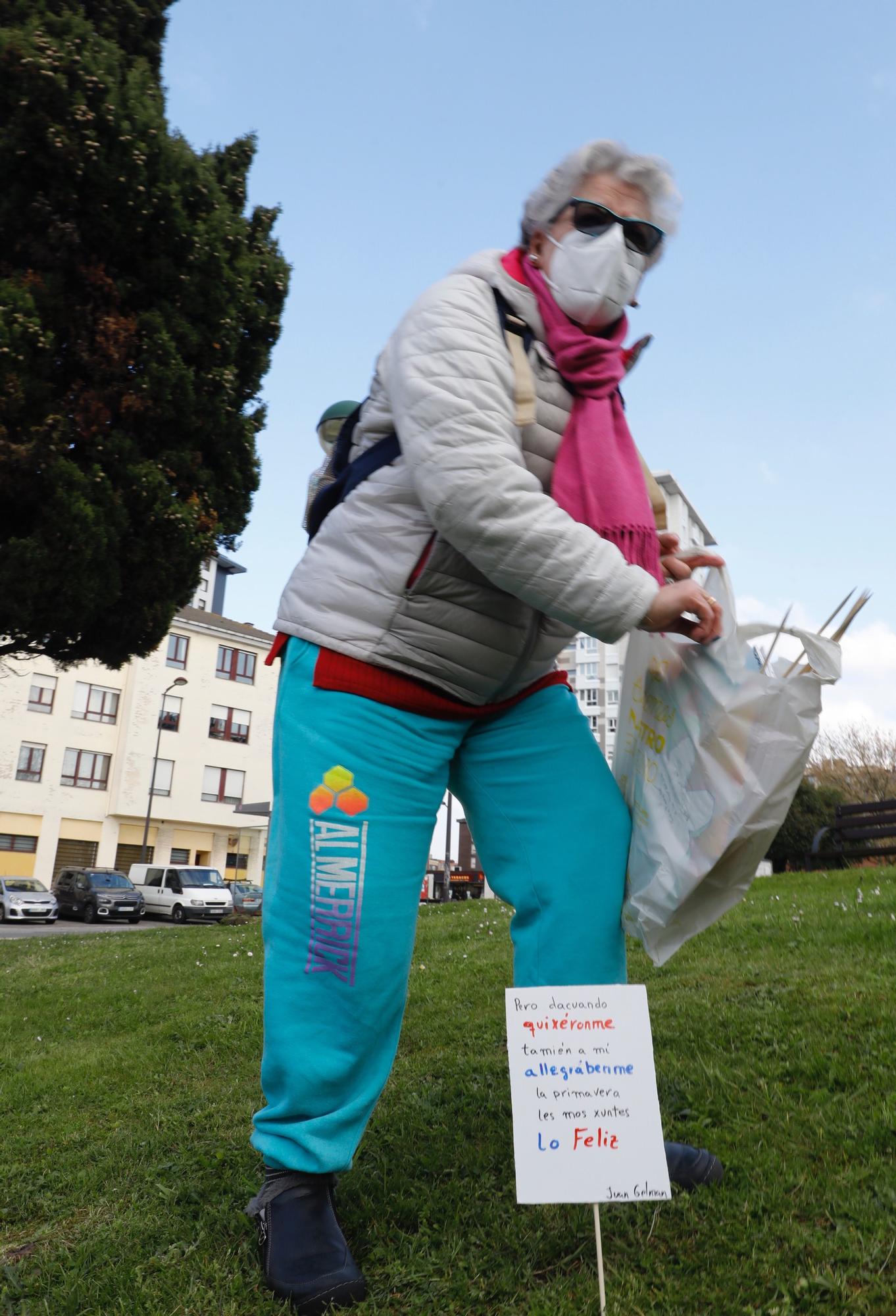 EN IMÁGENES: Los vecinos arrancan con abril libros mil decorando todo el barrio con poesía