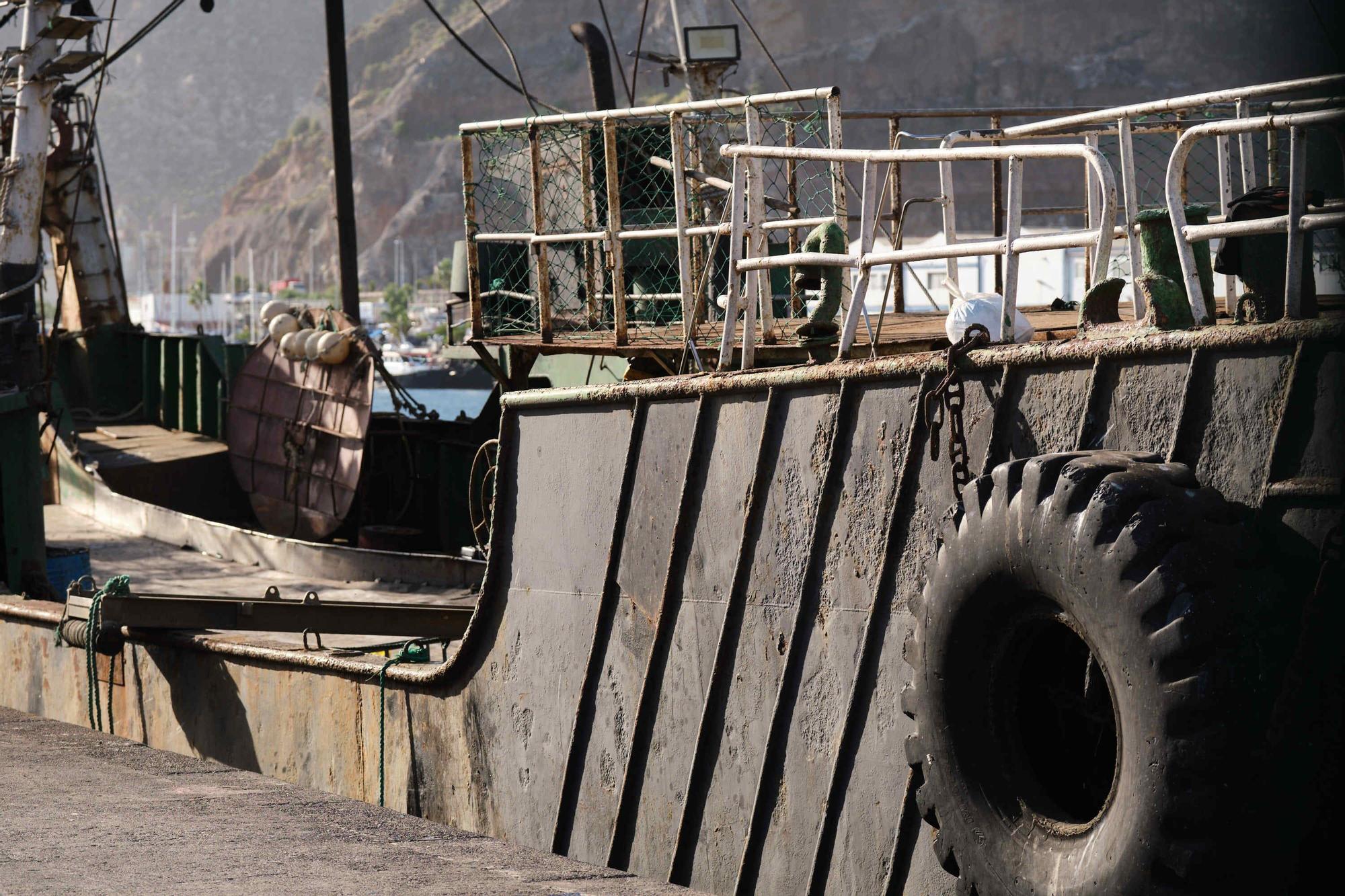 El barco 'Simione', capturado en aguas canarias con tres toneladas de cocaína