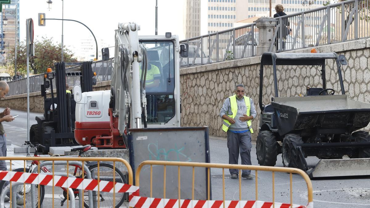 Inicio de las obras de la primera fase del proyecto para semipeatonalizar Carretería.