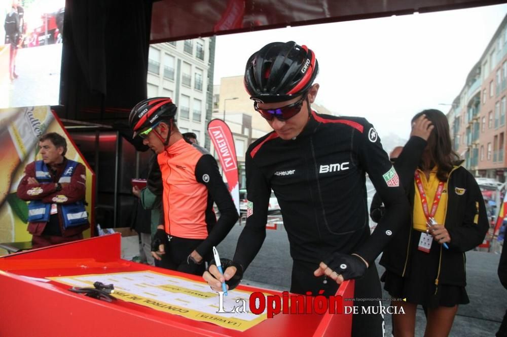 Salida de la Vuelta Ciclista a España desde Lorca