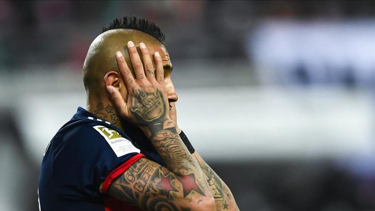 Arturo Vidal no jugará con el Bayern ante el Real Madrid