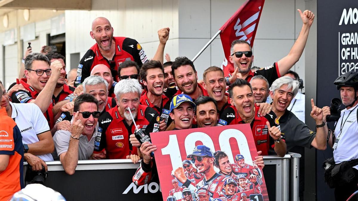 Gigi Dall'Igna, director general de Ducati, sobre Márquez: "Hungría fue el regreso del incansable campeón que todos conocemos"
