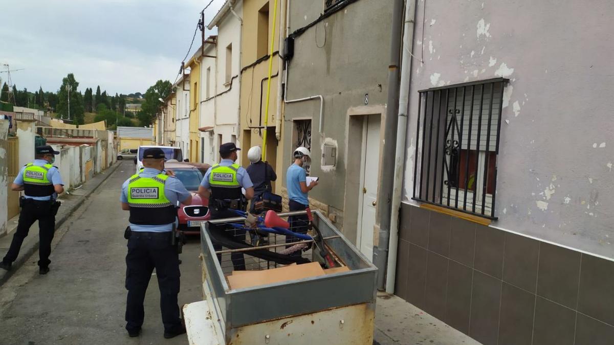 Una inspecció tècnica al barri del Culubret de Figueres