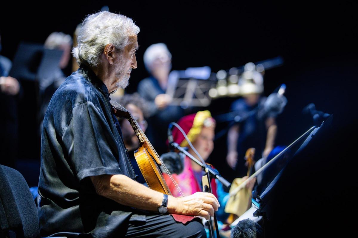 Jordi Savall, en la inauguración del Festival de la Porta Ferrada en Sant Feliu de Guíxols.