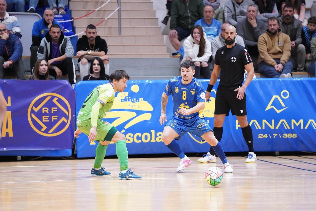 El Servigroup Peñíscola perdió este miércoles en casa ante el Mallorca Palma Futsal por 4-5 en partido adelantado de la Jornada 14 por la Champions.
