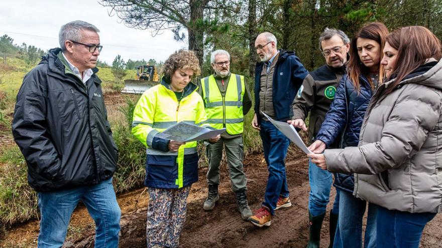La conselleira de Medio Rural visitó alguna de las zonas objeto de intervención.