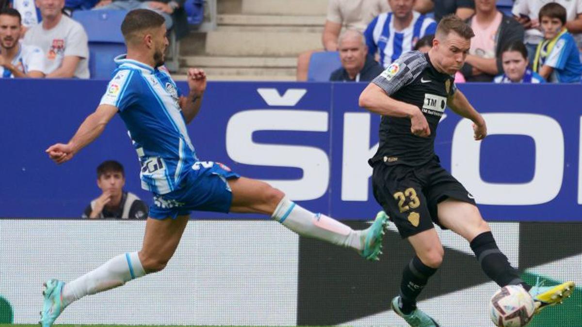 Carlos Clerc en el partido ante el Espanyol