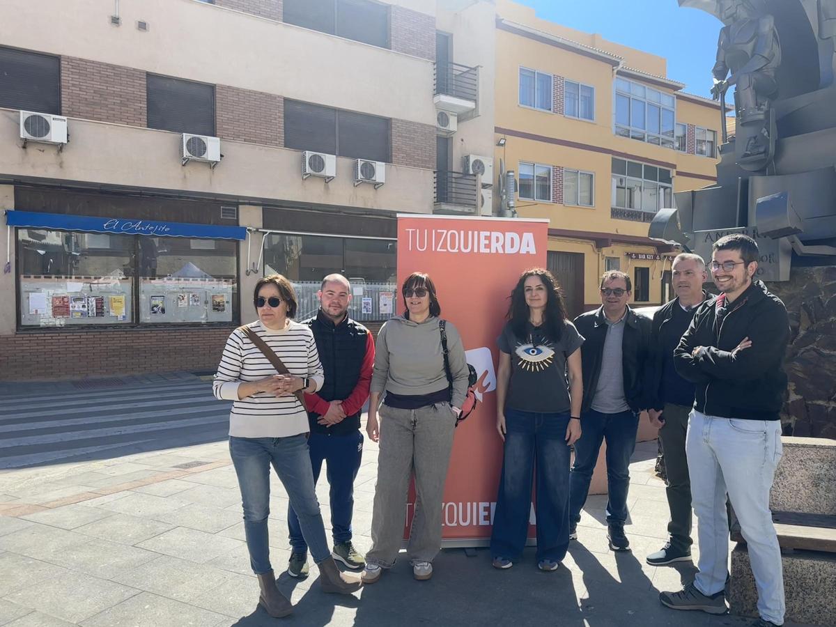 Representantes de Izquierda Unida, este jueves en Andorra.