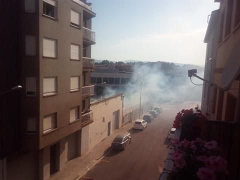 Incendi al carrer de Ramon Iglesias
