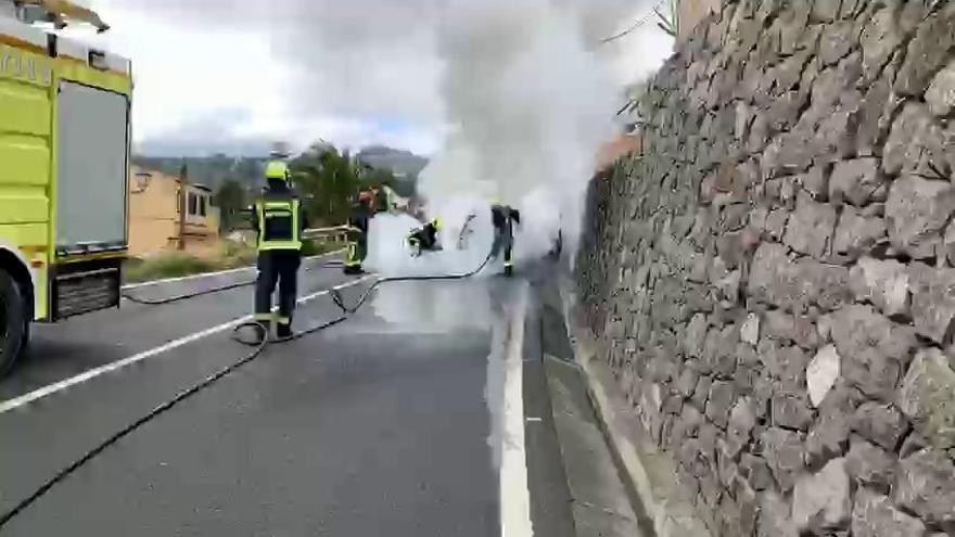 Arde un coche en la GC-15