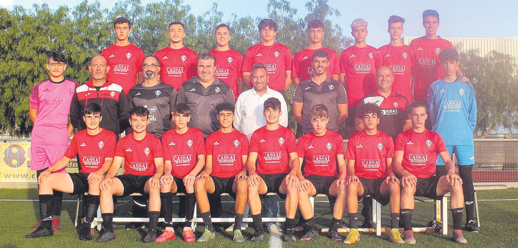 Conjunto del Campos cadete que ha logrado el ascenso en la nueva Primera Preferente.