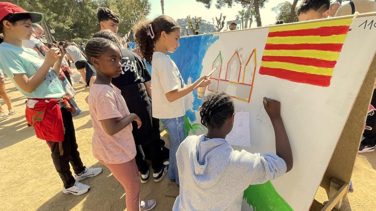 Concurs Escolar de Murals Sant Jordi a Blanes.
