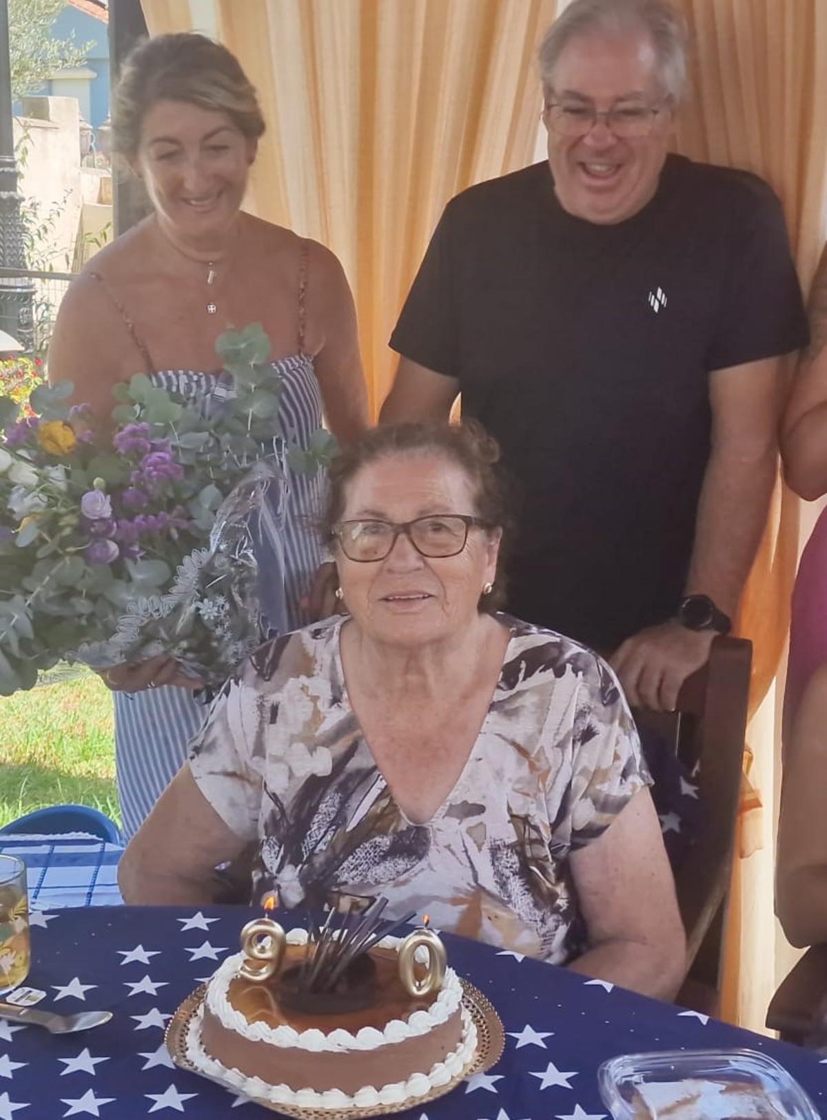 Rosa, en su 90 cumpleaños