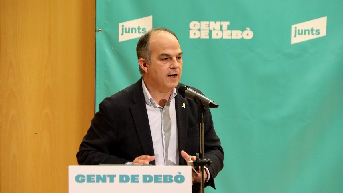 El secretario general de Junts, Jordi Turull, este sábado en Sabadell