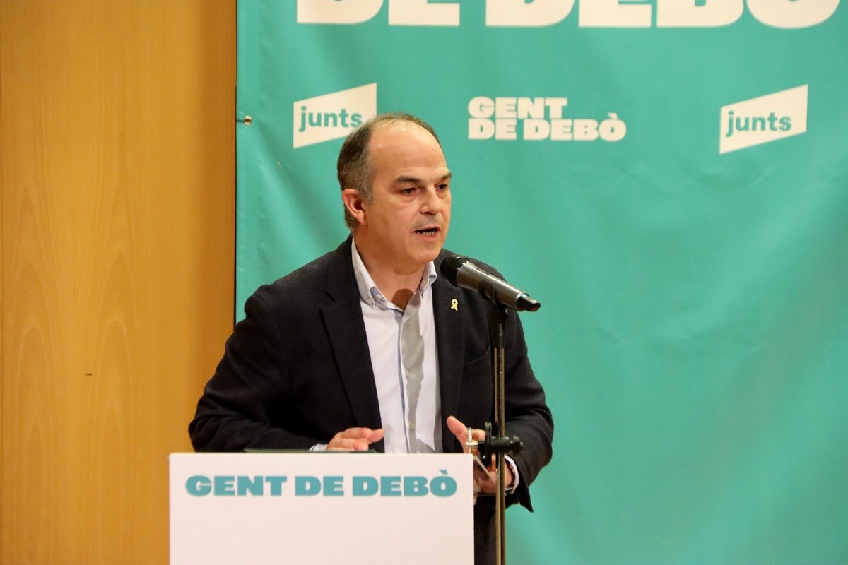 El secretario general de Junts, Jordi Turull, este sábado en Sabadell
