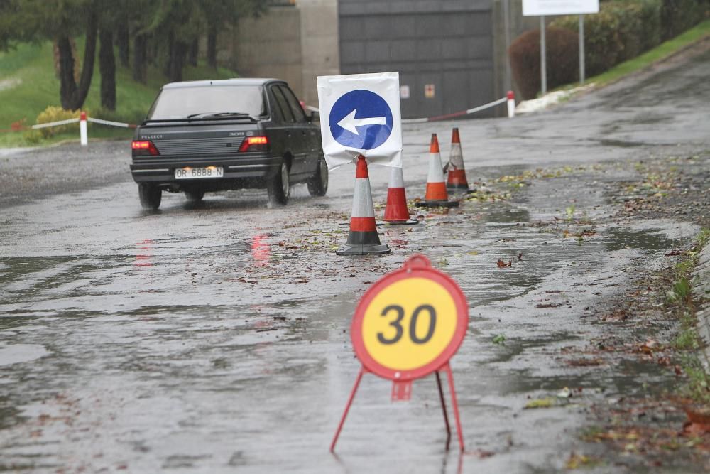 Efectos del temporal en Ourense